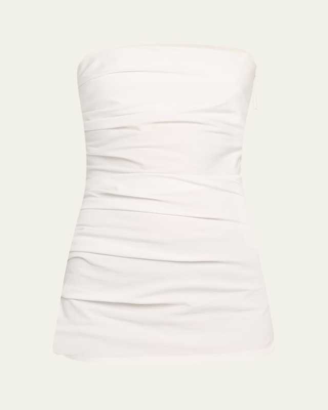Lena Draped Strapless Bi-Stretch Top